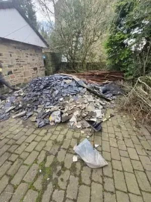 Before: Yard strip out, Huddersfield